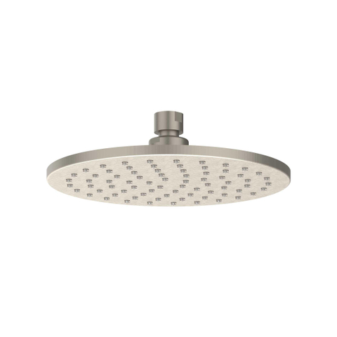 IVY Bond Ensemble de douche de tête - encastré - inverseur-arrêt 2 voies - bras de plafond 15 cm - tête de douche principale medium ronde 20 cm - support avec sortie - flexible de douche 150 cm - douchette satin spray - nickel brossé PVD SW1032935