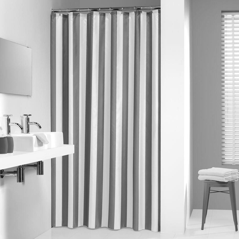 Sealskin Linje Rideau de douche Polyester 180x200 cm Gris CO233011314