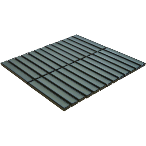 La mosaïque Mosaic Factory Sevilla - carreau mosaïque - 29,6x29,9cm - carrelage mural - Rectangulaire - Porcelaine Vert Océan Brillant SW397948
