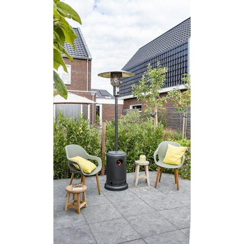 Eurom Chauffage de terrasse THG 10000 Chauffage de patio au gaz 10000 watts Noir mat SW539137