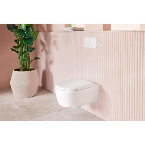 Villeroy & Boch Viconnect 2 knops bedieningsplaat - 25.3x14.5cm - glans wit GA41210