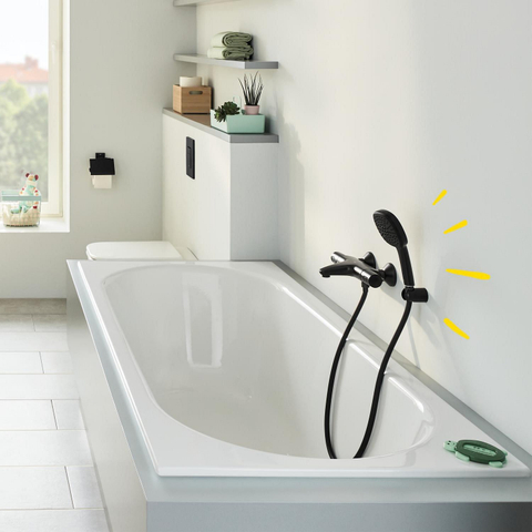 Grohe Vitalio Comfort QuickFix Handdoucheset - diameter 11cm - 2 straalsoorten - 7.4l/min - met slang - 175cm - matte black (mat zwart) SW1126812