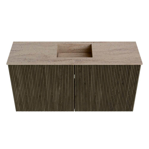 Mondiaz JOYA-DLUX Meuble de salle de bains - 80cm - couleur Shadow - Vasque FAYE position Milieu Sans trou de robinet couleur Saba SW1425119