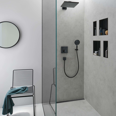 Hansgrohe RainDrain Flex Douchegoot - 100cm - inkortbaar - mat zwart SW1590388
