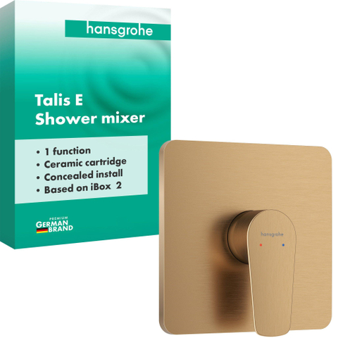 Hansgrohe Talis E douchemengkraan voor iBox Universal 2 Brushed Bronze SW1567328