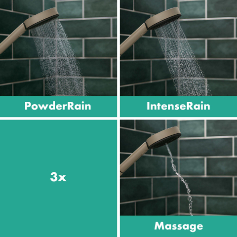 Hansgrohe Pulsify Planet Edition Staaf - handdouche 100 - 3jet - ecosmart+ - select Zand (gerecycled) Zand (gerecycled) - zand (bruin) SW918187