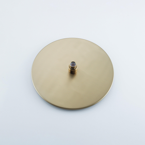 Fortifura Calvi Hoofddouche 30cm rond - 6mm - PVD - geborsteld messing (goud) SW1139122
