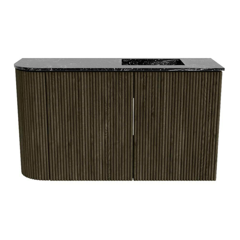 Mondiaz JOYA-DLUX 71.6cm toiletmeubel - ronding links kleur Shadow - Wastafel FAYE positie Rechts Zonder kraangat kleur Lava. SW1422863