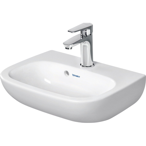 Duravit D-code Fontein - met kraangat - 45x34cm - wit 0315110