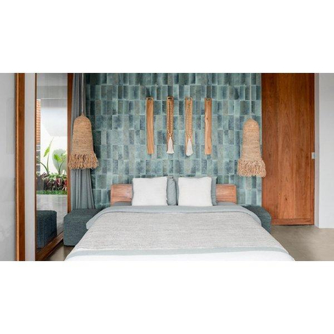ÉCHANTILLON Ceralto Alvera Decor Carrelage mural 5x15cm 10mm turquoise SW914168