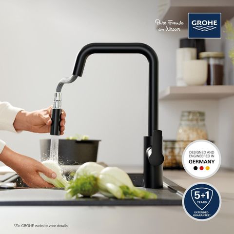 Grohe Start Keukenmengkraan - hoge uitloop - infrarood - matte black (mat zwart) SW1244508