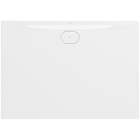 Villeroy & Boch Ecora douchebak - 140x100x3.5cm - afvoer lange zijde - white alpine (wit) SW1558862