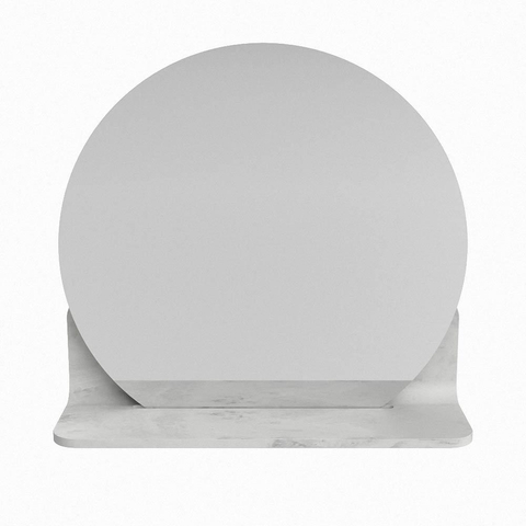 Mondiaz SPOT miroir – Ø 40 cm – avec tablette – Opalo (marbre blanc) SW1235651