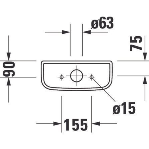 Duravit D-code Reservoir - 390x375x175mm - dualflush - met binnenwerk - wit 0315246