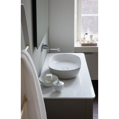 Duravit Luv Opzetwastafel - 60x40cm - zonder kraangat - glans wit SW227983