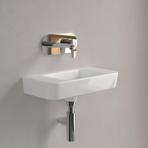 Villeroy & Boch O.novo fontein - 50x25cm - zonder kraangat - zonder overloop - White Alpine (glans wit) SW448398