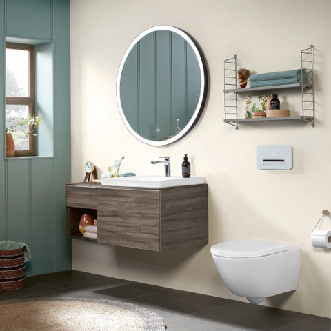 Villeroy & Boch Subway 3.0 meubelwastafel - 60x47cm - 1 kraangat - met overloop - White Alpine (glans wit) SW641558