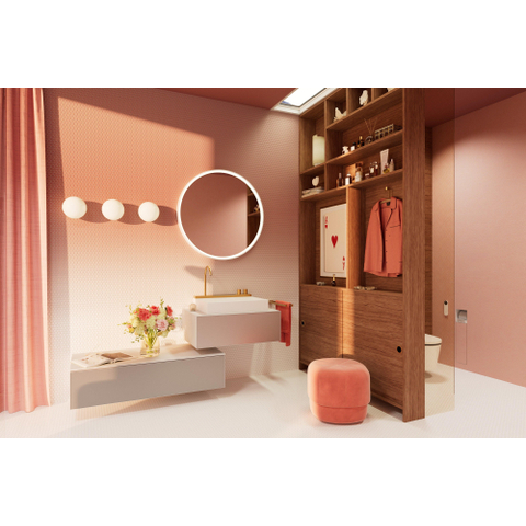 Hansgrohe AddStoris Q handdoekhouder 2-lids - geborsteld brons SW651139