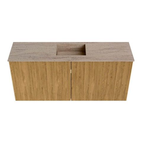 Mondiaz JOYA-DLUX 90cm toiletmeubel - kleur Oak - Wastafel FAYE positie Midden 1 kraangat kleur Saba. SW1424181