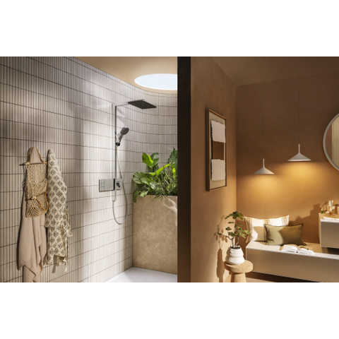 Hansgrohe Raindance Alive Q - showerpipe - 210/340 2jet - ecosmart - thermostatische - thermostaat - hoogglans chroom SW1387820