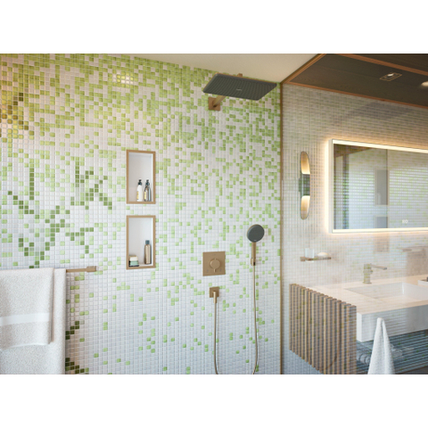 Hansgrohe FixFit Fine E Coude mural de raccordement - sans clapet antiretour - bronze brossé SW1388284