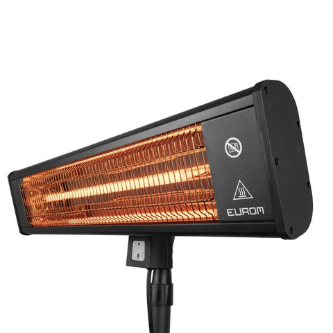 Eurom Chauffage de terrasse TH1800S Chauffage de patio 1800 watts noir SW539132