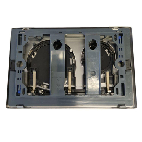 Geberit Sigma20 bedieningsplaat - 2-toets spoeling - ronde knoppen - dualflush - geborsteld rvs SW53748