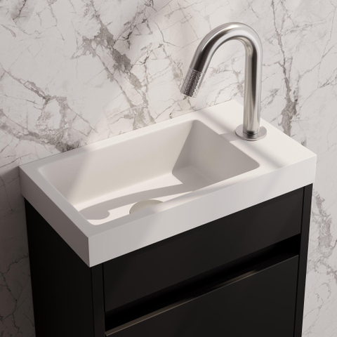 BRAUER Brushed Carving Robinet de fontaine - montage en surface - bec 12,1 cm - inox brossé SW1182507