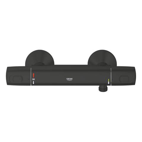 Grohe Precision Trend QuickFix Douchekraan - thermostatisch - zonder omstel - met koppelingen - HOH=15cm - matte black (mat zwart) SW1126344