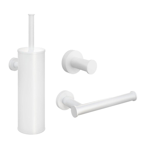 Hotbath Cobber set d'accessoires toilette 3 pièces blanc mat SW207655