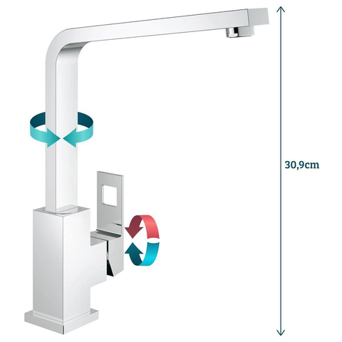 GROHE Eurocube Mitigeur de cuisine - haut - chrome 0442121