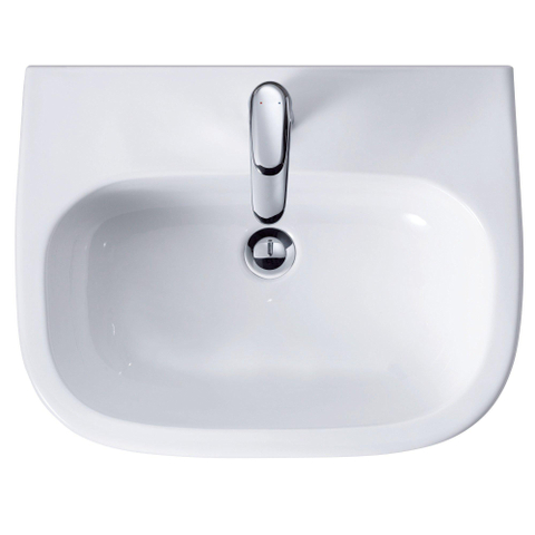 Duravit D-Code Med lavabo - 60x46x17.5cm - 1 trou de robinet - blanc 0295814