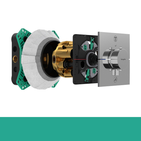 Hansgrohe DuoTurn Q Inbouw mengkraan - voor 2 functies - geborsteld brons SW918513