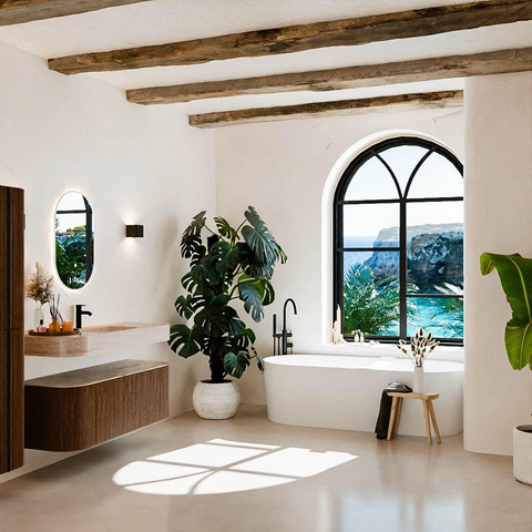 MONDIAZ THOR-DLUX 130cm badmeubel ronding links + rechts kleur Walnut met 1 lade en 2 deuren. Vrijhangende wastafel CLOUD Midden 1 kraangat kleur Saba. SW1464018