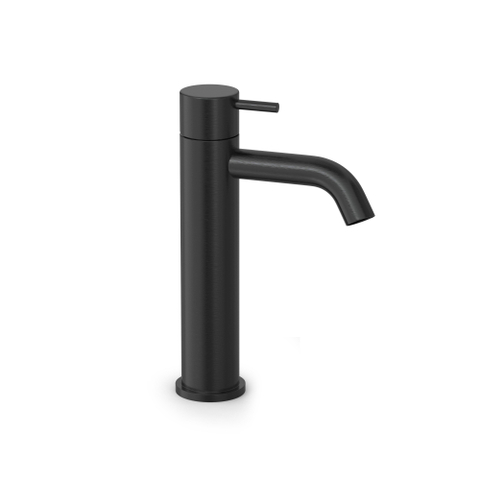 Hotbath Cobber Wastafelmengkraan - zonder waste - PVD - geborsteld zwart SW1246680