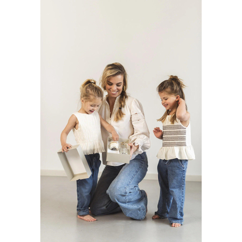 Wellmark Discover giftset - handzeep en geurkaars - fresh linnen - helder glas SHOWROOMMODEL SHOW26755