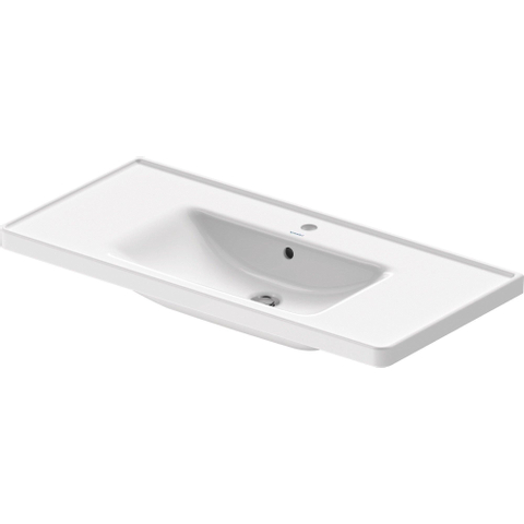 Duravit D-neo Wastafel - 100.5x48cm - met 1 kraangat - met overloop - wit SW640384