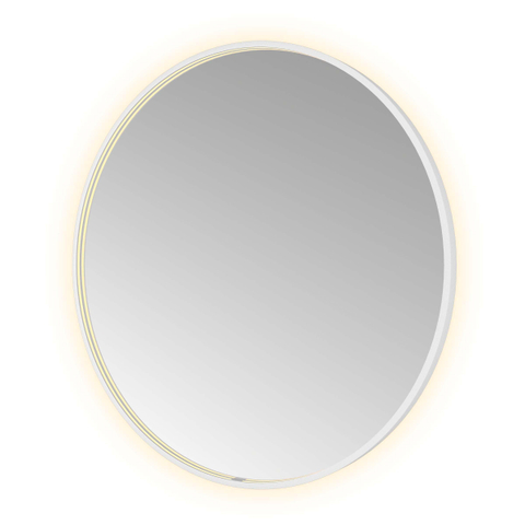 Hotbath &MORE Spiegel Round - diameter 100cm - direct en indirect LED - spiegelverwarming - dimbaar - met afstandsbediening - mat wit SW1245851