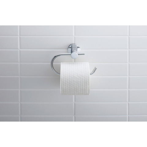 Duravit D-code Closetrolhouder - zonder klep - hoogglans chroom GA49435