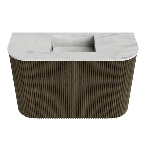 Mondiaz JOYA-DLUX Meuble de salle de bains 63,2cm - arrondi gauche et droite couleur Shadow - Vasque FAYE position Milieu Sans trou de robinet couleur Opalo SW1422969