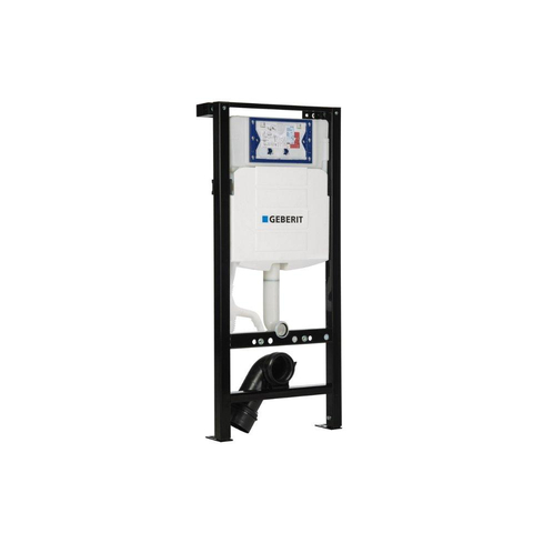 QeramiQ Dely Toiletset - 36.3x51.7cm - diepspoel - rimless - Geberit UP320 plieger inbouwreservoir - softclose toilet zitting - 35mm - mat witte bedieningsplaat - ronde knoppen - glans wit SW1413232
