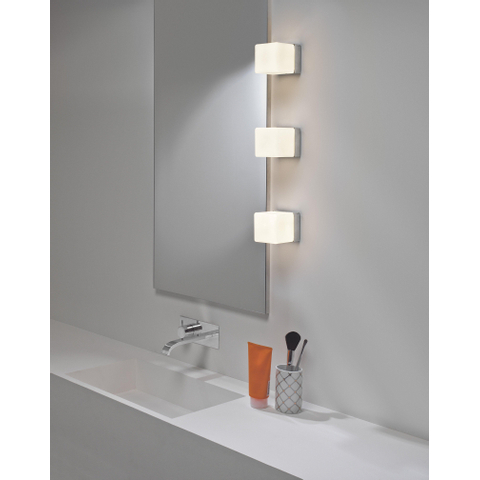 Astro Cube Applique murale 8x8x10.5cm IP44 culot G9 chrome SW75552