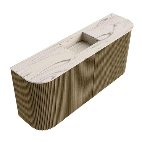 Mondiaz JOYA-DLUX Meuble de toilette 93,2cm - arrondis gauche et droite couleur Dusk - Lavabo FAYE position Milieu 1 trou de robinet couleur Nata. SW1425957
