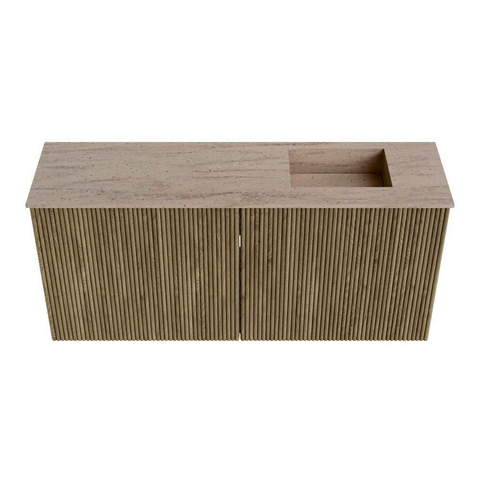 Mondiaz JOYA-DLUX 90cm meuble de salle de bains - couleur Dusk - Vasque FAYE position Droite 1 trou de robinet couleur Saba. SW1426276