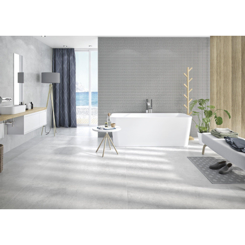 Cifre Ceramica Neutra wand- en vloertegel - 30x60cm - 9mm - Rechthoek - Betonlook - Wit mat OUTLETSTORE STORE42587