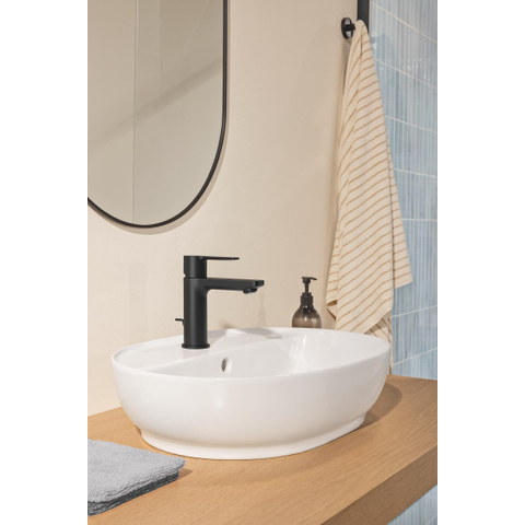 GROHE Lineare New wastafelkraan - xs-size - met waste - mat zwart SW1477573