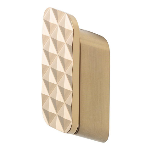 Geesa Shift Handdoekhaak medium met diamantpatroon Goud geborsteld SHOWROOMMODEL SHOW26639