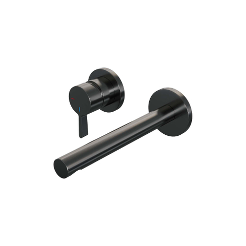 Brauer Gunmetal Edition Mitigeur de lavabo encastré - bec droit à droite - poignée de moyenne épaisseur - modèle E2 PVD - gunmetal brossé SW715916