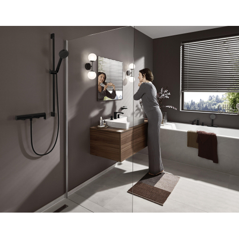 Hansgrohe AddStoris Q zeephouder - met schaal - mat zwart SW651521