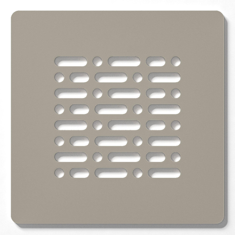 ZEZA Grade grille de bonde de receveur de douche - 13x13cm - New Pearl (beige) SW1212693